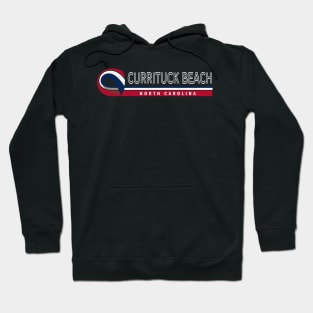 Currituck Beach, NC Summertime Vacationing State Flag Colors Hoodie